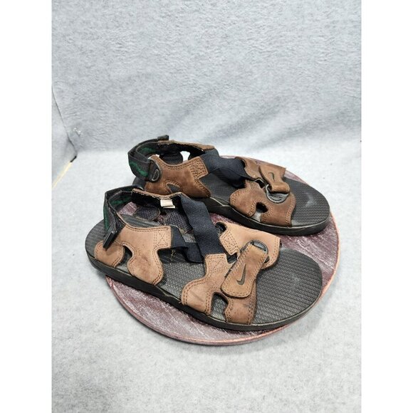 Nike womens Brown & Black Sandals Size 10 Adjustable Straps Comfortable Durable - Picture 2 of 12
